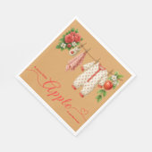 Sweet Little Apple Baby Shower | Fall Rustic Baby  Servet (Hoek)