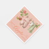 Sweet Little Apple Baby Shower | Fall Rustic Baby Servet (Hoek)