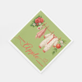 Sweet Little Apple Baby Shower | Fall Rustic Baby Servet (Hoek)