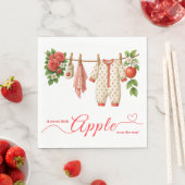 Sweet Little Apple Baby Shower | Fall Rustic Baby  Servet (Insitu)