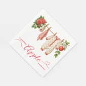 Sweet Little Apple Baby Shower | Fall Rustic Baby  Servet (Hoek)