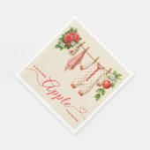 Sweet Little Apple Baby Shower | Fall Rustic Baby  Servet (Hoek)