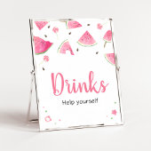 Sweet Little Baby Watermelon Baby shower Drinken Poster