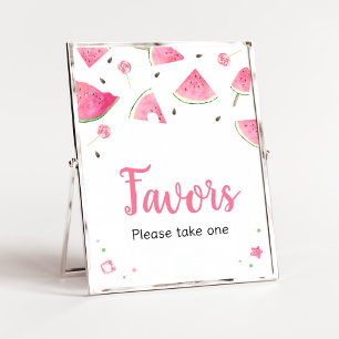 Sweet Little Baby Watermelon Baby shower Favors Poster