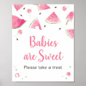 Sweet Little Baby Watermelon Baby's zijn zoet Poster (Voorkant)
