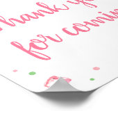 Sweet Little Baby Watermelon Bedankt voor je komst Poster (Hoek)