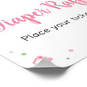 Sweet Little Baby Watermelon Diaper Raffle Poster (Hoek)