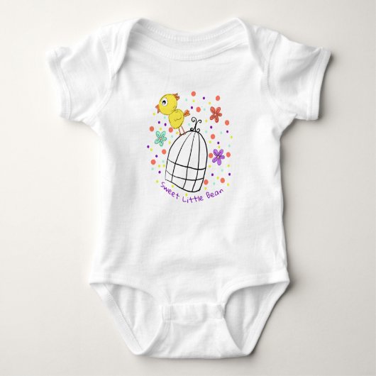 Sweet Little Bean Baby Bird Romper (Voorkant)