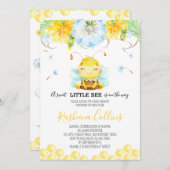 Sweet Little Bee Baby shower Kaart (Voorkant / Achterkant)