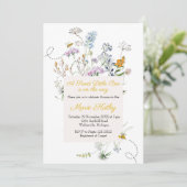 Sweet Little Bee Wildflower komt eraan Kaart (Staand voorkant)