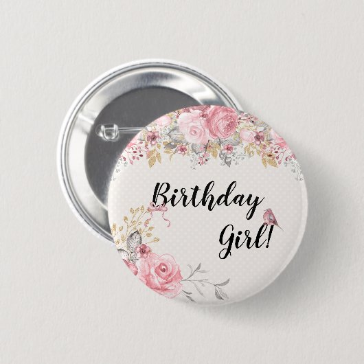 Sweet Little Bird Button (Voorkant /achterkant)