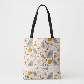 Sweet Little Birds Canvas tas