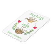 Sweet Little Birds I Miss You Teacher Magneet (Linkerzijde)