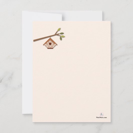 Sweet Little Birds New Address Notice Aankondiging (Achterkant)