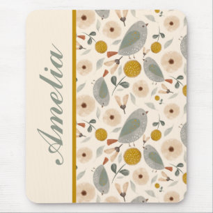 Sweet Little Birds Personalized Mousepad Muismat