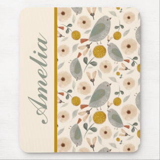 Sweet Little Birds Personalized Mousepad Muismat