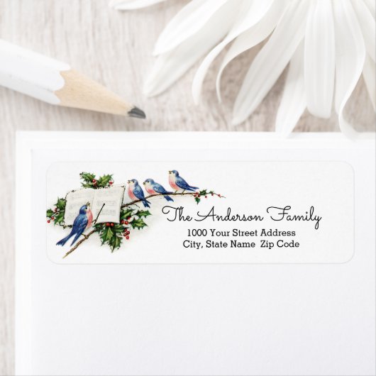 Sweet Little Birds Return Address Label (Insitu)