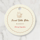 Sweet Little Bites Bakery Cherry Cupcake Labels (Voorkant)