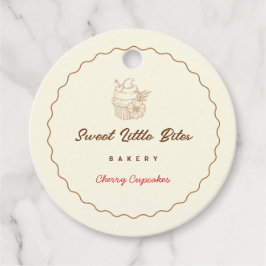 Sweet Little Bites Bakery Cherry Cupcake Labels
