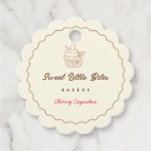 Sweet Little Bites Bakery Cherry Cupcake Labels (Voorkant)