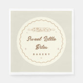 Sweet Little Bites Bakery Logo Servet (Voorkant)