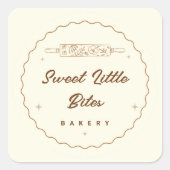 Sweet Little Bites Bakery Logo Sticker (Voorkant)