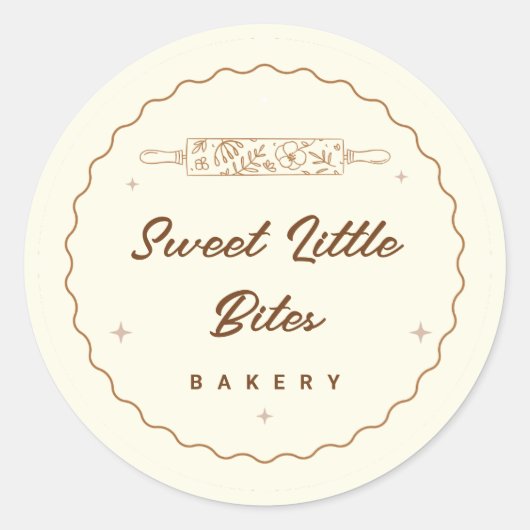 Sweet Little Bites Bakery Logo Sticker (Voorkant)