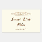 Sweet Little Bites Bakery Logo Sticker (Voorkant)