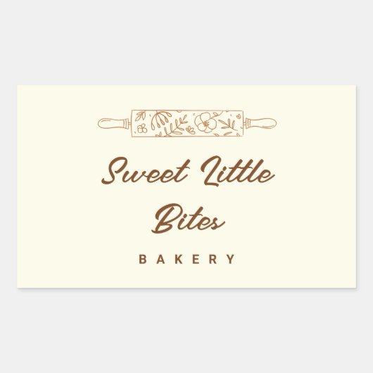 Sweet Little Bites Bakery Logo Sticker (Voorkant)
