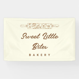 Sweet Little Bites Bakery Logo Verkoper Kraam Spandoek