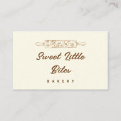 Sweet Little Bites Bakery Reward Loyalty Card Visitekaartje (Voorkant)