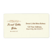 Sweet Little Bites Bakery  Shipping  Etiket (Voorkant)