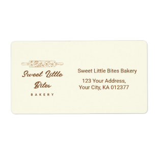 Sweet Little Bites Bakery Verzending Etiket