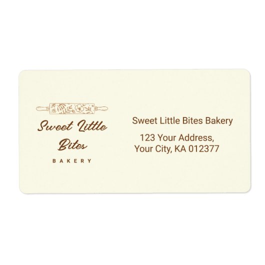 Sweet Little Bites Bakery Verzending Etiket (Voorkant)