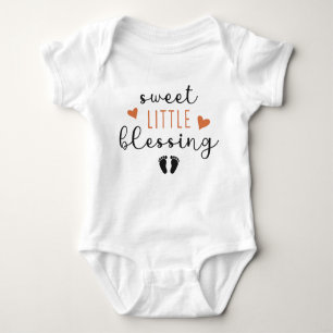 Sweet Little Blessing Baby Announcement Romper