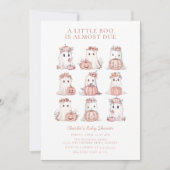 Sweet Little Boo Halloween Baby shower Uitnodiging (Voorkant)