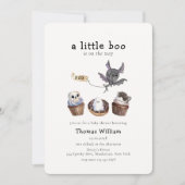Sweet Little Boo Halloween cupcake Baby shower Kaart (Voorkant)