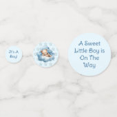 Sweet Little Boy On The Way Baby shower Confetti (Achterkanten)