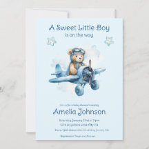 Sweet Little Boy On The Way Baby shower