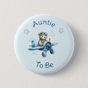 Sweet Little Boy On The Way Baby shower Ronde Button 5,7 Cm