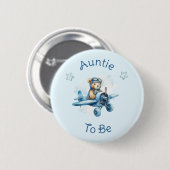 Sweet Little Boy On The Way Baby shower Ronde Button 5,7 Cm (Voorkant /achterkant)
