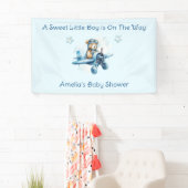 Sweet Little Boy On The Way Baby shower Spandoek (Insitu)
