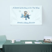 Sweet Little Boy On The Way Baby shower Spandoek (Beurs)
