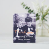 Sweet Little bruidegoms in pak lezen brief Briefkaart (Staand voorkant)