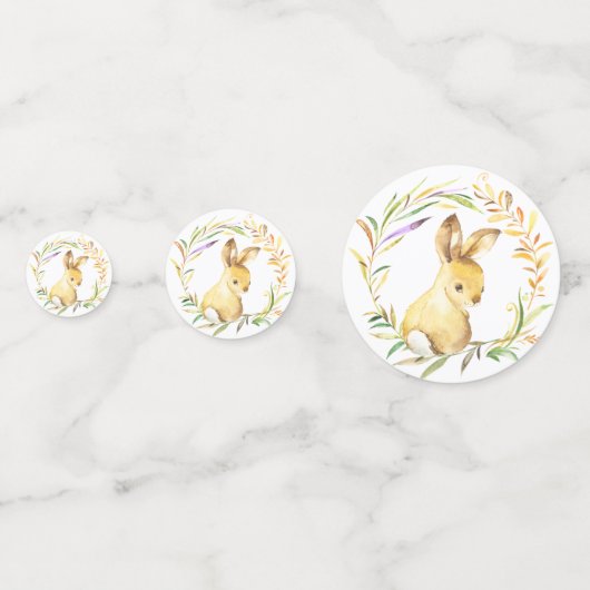 Sweet Little Bunny Baby shower Confetti (Achterkanten)