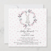 Sweet Little Bunny Baby shower Kaart (Voorkant)