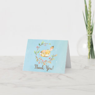 Sweet Little Bunny Boys Baby shower Bedankt Opmerk