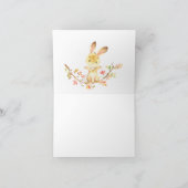 Sweet Little Bunny Boys Baby shower Bedankt Opmerk (Binnen)