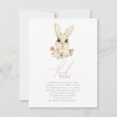 Sweet Little Bunny - Hartelijk dank Bedankkaart (Voorkant)