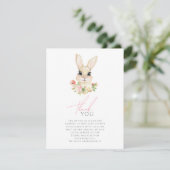 Sweet Little Bunny - Hartelijk dank Bedankkaart (Staand voorkant)